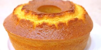 Bolo de laranja com leite em pó