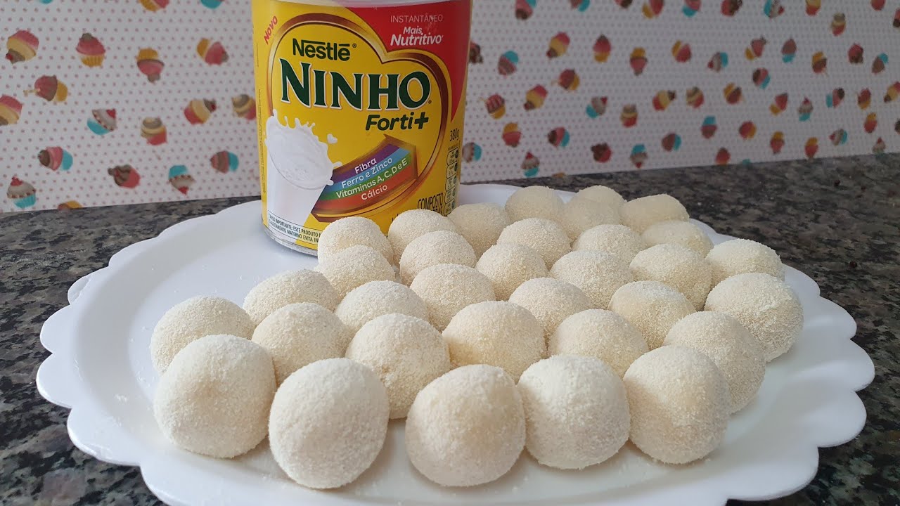 Brigadeiro de leite Ninho para enrolar que derrete na boca