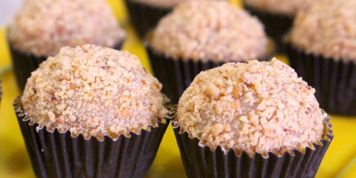 Brigadeiro de paçoca para enrolar receita