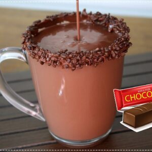 Chocolate quente com caramelo salgado ana maria