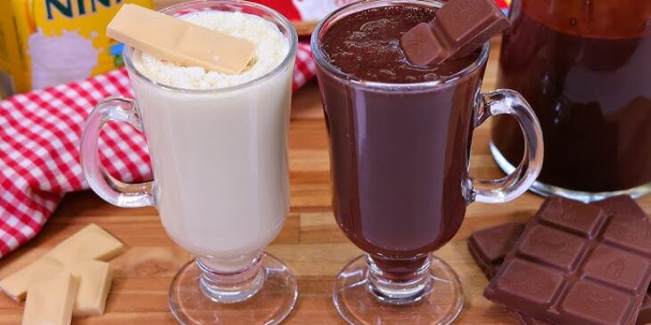 Chocolate quente de micro-ondas pronto em 3 minutos receita