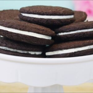 Cookie preto e branco tudo gostoso