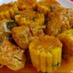 Frango cozido com milho receita
