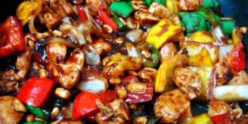 Frango xadrez do Instagram