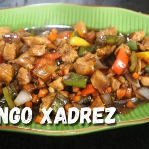 Frango xadrez fit low carb