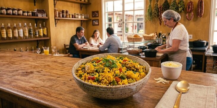 Galinhada mineira com açafrão receita