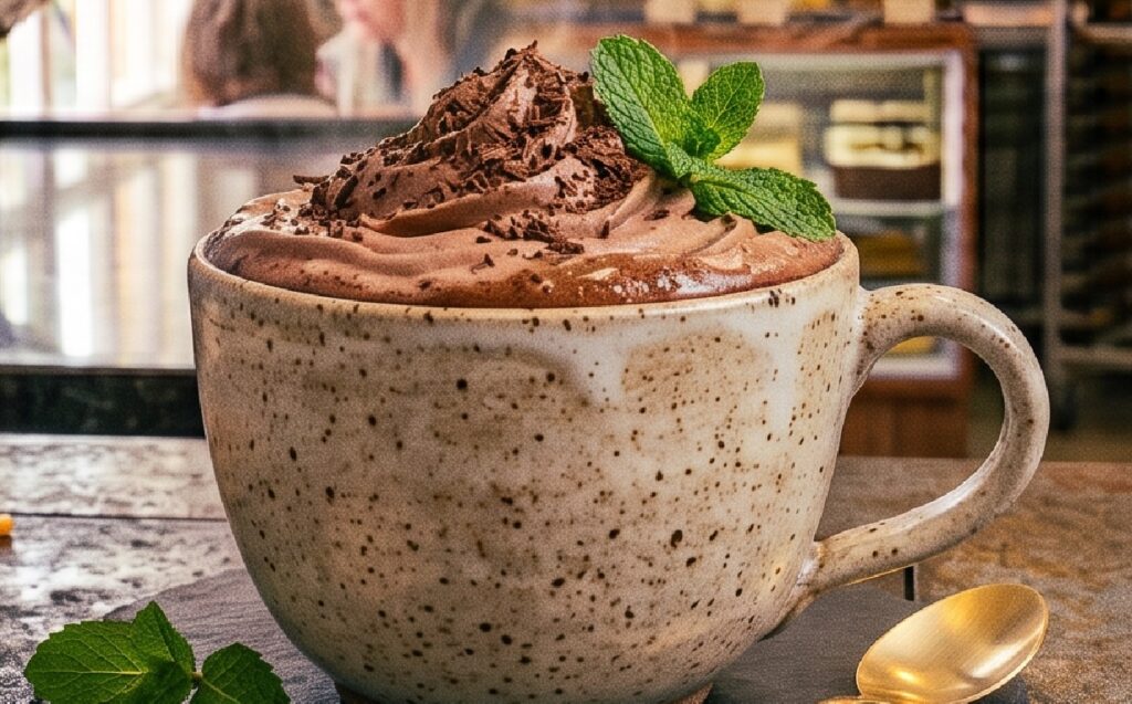 Mocha de hortelã quente receita