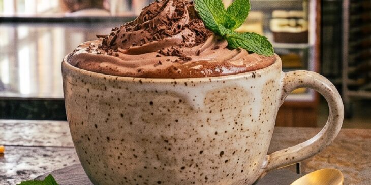Mocha de hortelã quente receita