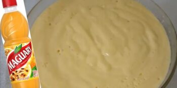 Mousse de maracujá com ingrediente de R$ 10,89