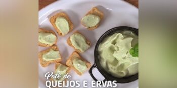 Pasta de queijo com ervas frescas