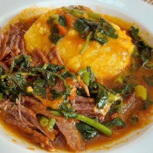 Polenta com costela desfiada como preparar
