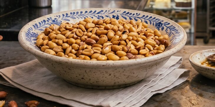 Amendoim torrado com sal receita