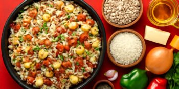 Receita de Baião de dois - Imagem gerada pela I.A para o Minhas Receitinhas