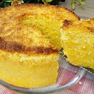 Bolo de flocão de milho com coco receita