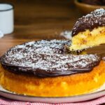Bolo de milho com cobertura de brigadeiro receita