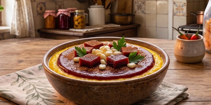 Curau com goiabada receita