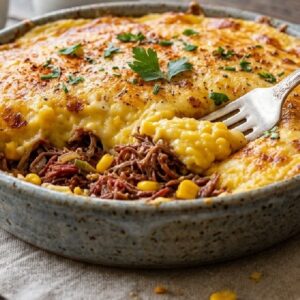 Escondidinho de milho com carne seca receita