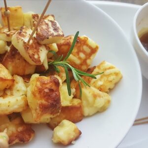 Queijo coalho na brasa receita