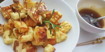 Queijo coalho na brasa