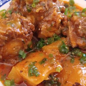 Rabada na panela de pressão com batata receita