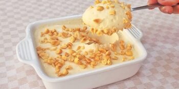 Sobremesa gelada de amendoim