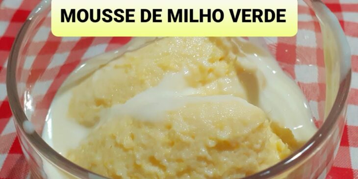 Sobremesa gelada de milho receita