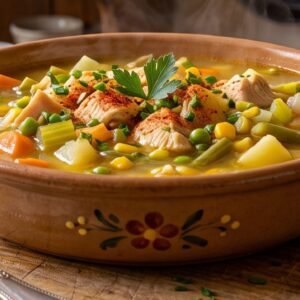 Sopa de legumes com frango receita