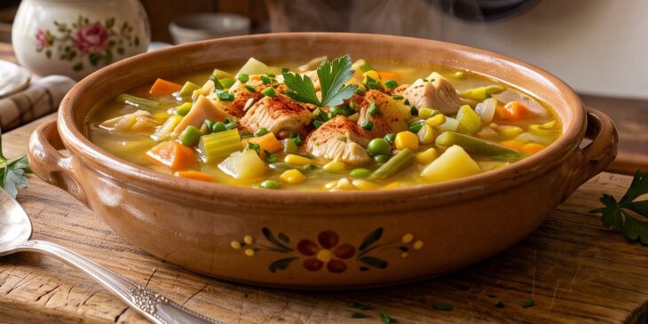 Sopa de legumes com frango receita