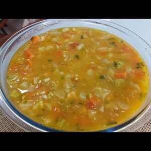 Sopa de legumes com frango receita