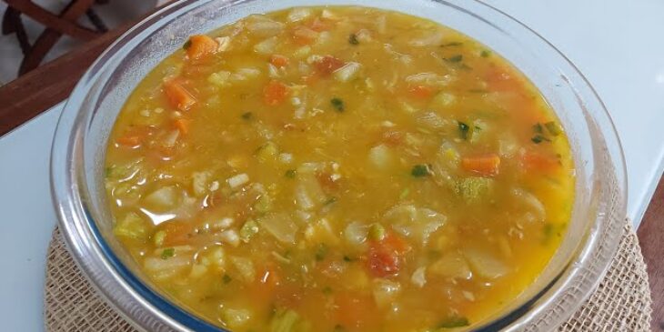 Sopa de legumes com frango receita