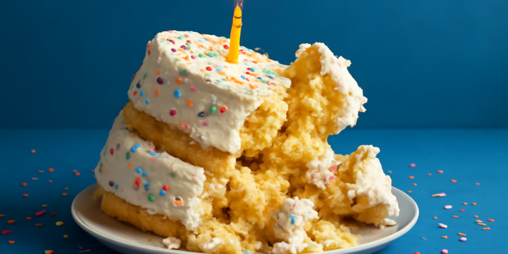 Como evitar que seu bolo de festa desmorone - Imagem gerada por IA