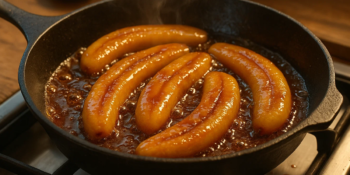 Banana caramelizada de frigideira: a sobremesa rápida que vai te salvar