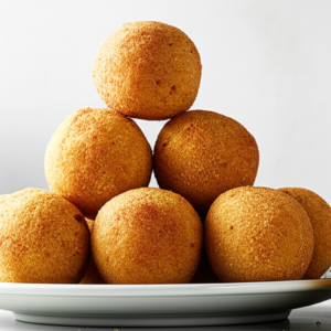 Bolinho de aipim com carne seca