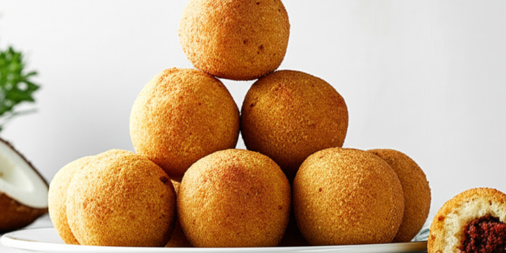 Bolinho de aipim com carne seca