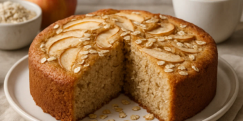 Bolo de maçã com aveia: uma opção saudável e fofinha para o seu café da tarde