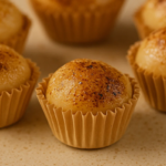 Brigadeiros dispostos na bancada.