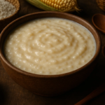 Mingau de tapioca em bowl.