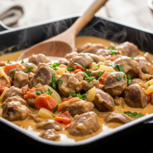 Moela de frango na panela