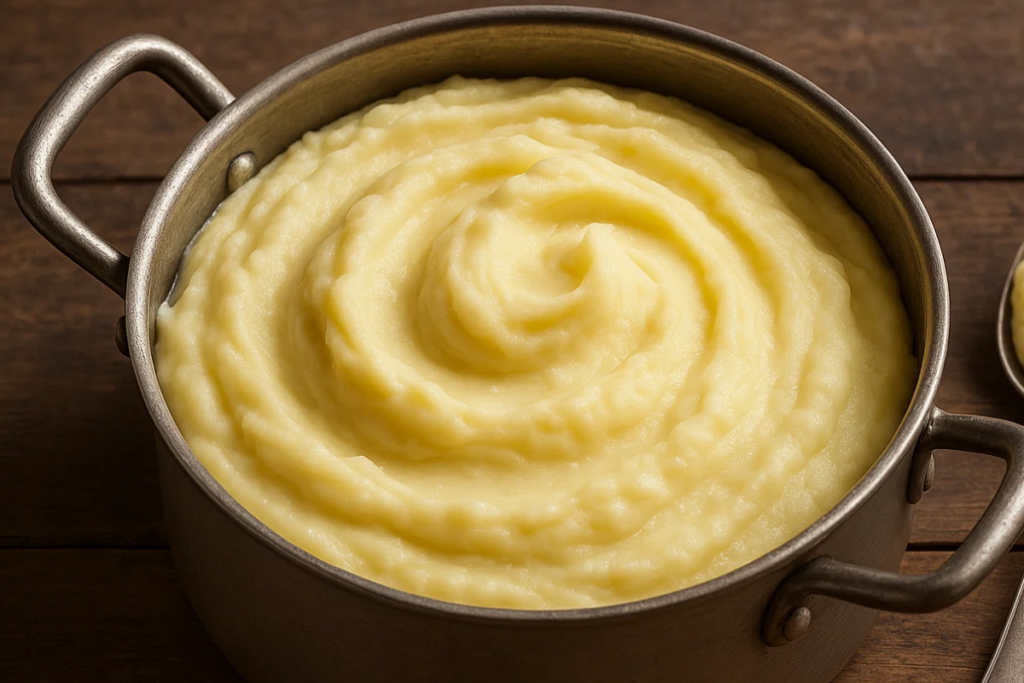 Purê de batata na panela