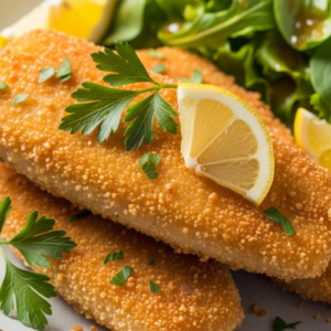 Peixe empanado na airfryer