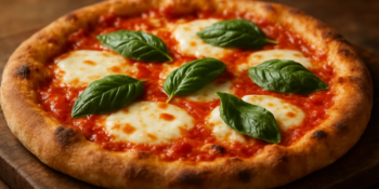 Pizza margherita: A receita clássica italiana com molho de tomate fresco, muçarela e manjericão