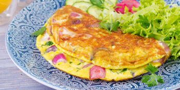 Receitas com espinafre: omelete de espinafre fácil