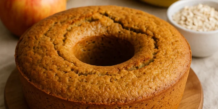 Bolo de maçã, banana e aveia no liquidificador: fácil, rápido e saudável