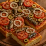 Pizza de sardinha de liquidificador em minutos