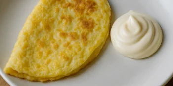 A melhor omelete de micro-ondas com ovo e maionese