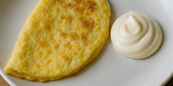 A melhor omelete de micro-ondas com ovo e maionese
