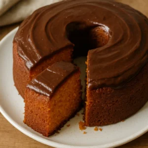 Bolo de cenoura de liquidificador simples com massa fofinha