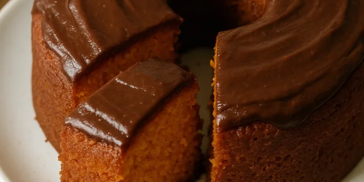Bolo de cenoura de liquidificador simples com massa fofinha