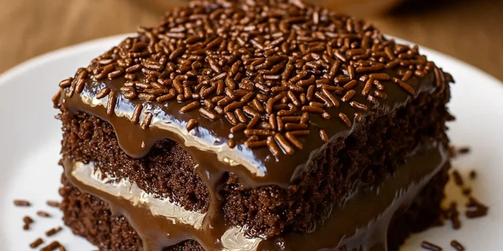 Bolo gelado de brigadeiro molhadinho mais famoso da internet