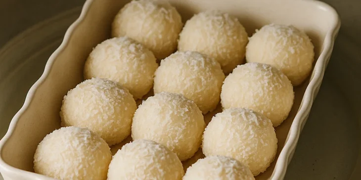 Docinho de coco no micro-ondas: pronto em 2 minutos sem açúcar